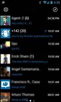 GOSMS WP7 Blue Theme Free screenshot 2