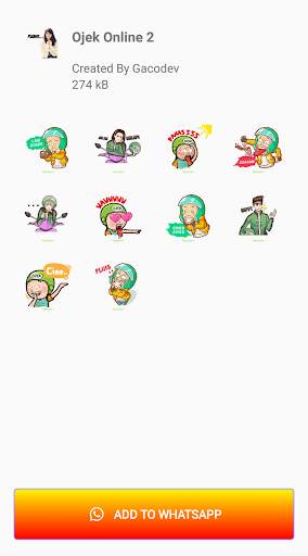 Sticker Wa Ojek Online screenshot 3
