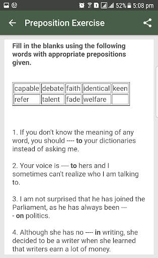 English Grammar- Preposition screenshot 5
