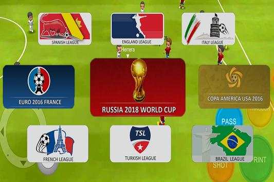Liga sepak bola pro: Piala Dunia 2018 screenshot 1