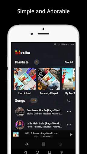 Muzika - Music & Audio Player screenshot 1