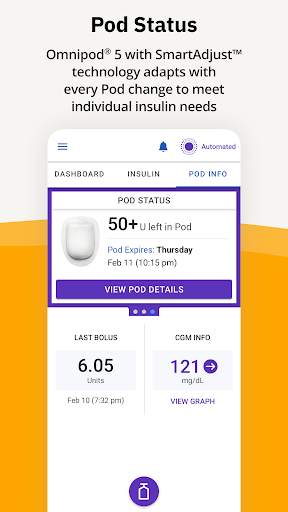 Omnipod® 5 App screenshot 4