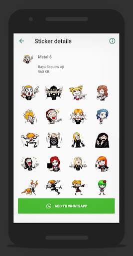Metal Sticker - WAStickerApps screenshot 6