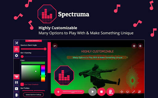 Spectruma - Audio Visualizer Maker screenshot 1