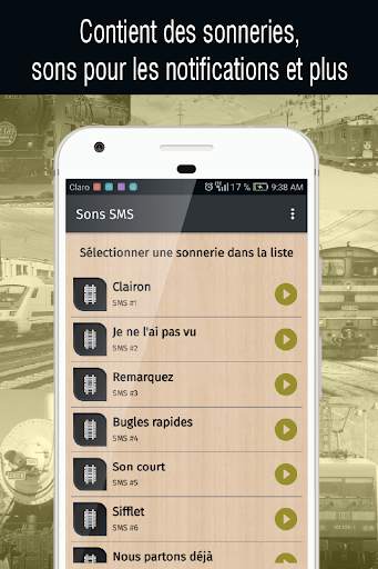 sonneries train pour telephone, sons de train screenshot 4