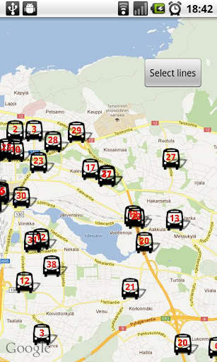 Tampere Bus Radar screenshot 4