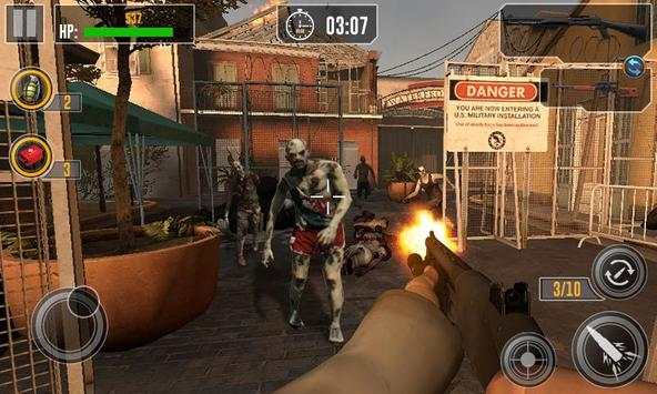 Dead Zombie Death Frontier Sniper FPS 3D screenshot 1