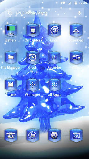 Snow world-APUS Launcher theme screenshot 2