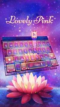 Lovely Pink Flower Keyboard screenshot 3