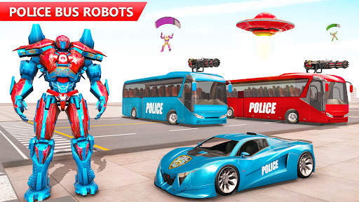 Bus Robot Car War - Robot Game 5 تصوير الشاشة