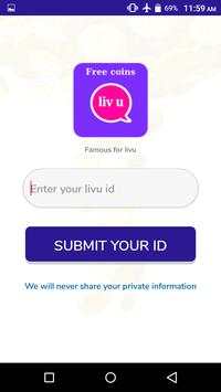 Livu coins - Famous for livu for Thumbsups & likes 2 تصوير الشاشة