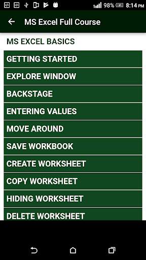 Learn MS Excel (Basic & Advance Course) скриншот 1