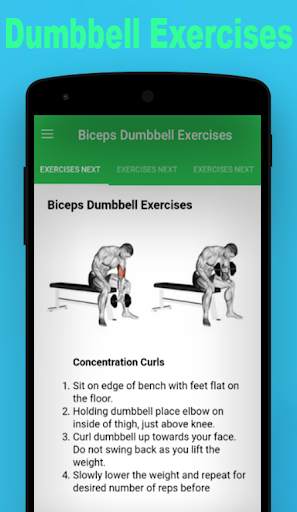 Dumbbell Exercises Free screenshot 10