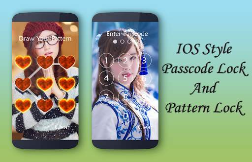 Girls Lock Screen 4 تصوير الشاشة