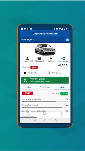 Application de location de voiture Argus screenshot 3