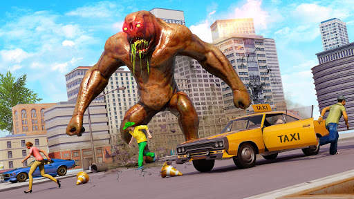 Angry Monster City Attack स्क्रीनशॉट 1