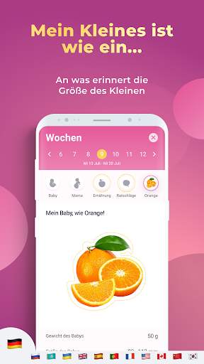 AMMA Schwangerschafts-App: Geburtstermin-Tracker screenshot 3