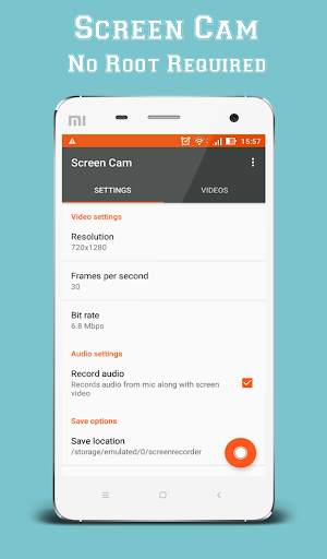Screen Cam - NO ROOT screenshot 1