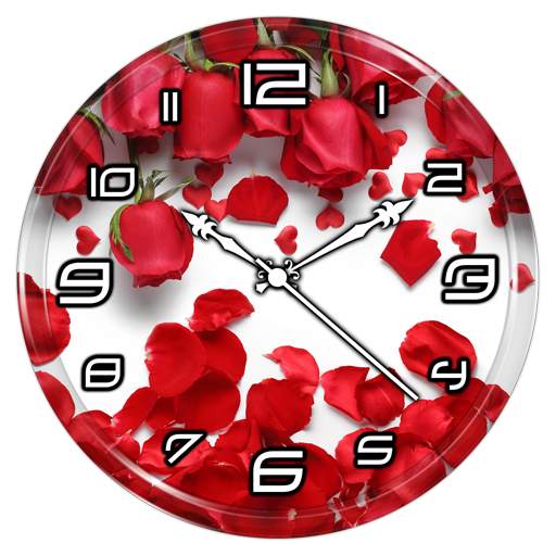 Rose Petals Clock Live WP 1.0.0