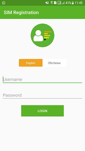 TNM Sim Registration screenshot 1