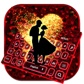 Romantische Valentinsgrüße Rose Love Keyboard icon