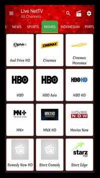 Advices Live NetTV every channel free screenshot 3