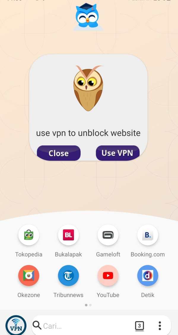 Batara Hot Browser - Anti Blokir Plus VPN screenshot 1