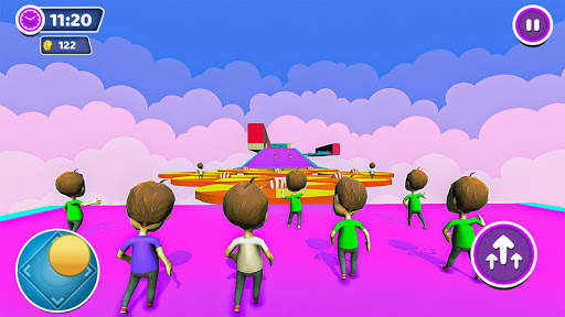 Flat Guys On The Floor: Fun Fall Race 3d Game 2020 screenshot 1