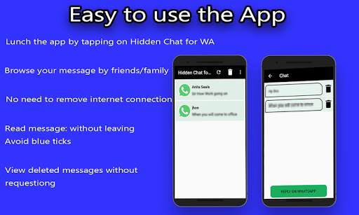 Hidden Chat for WA - Avoid Blue Tick screenshot 2