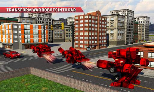 Robo Car Transform: Train Transport Smart Crane 3D screenshot 5