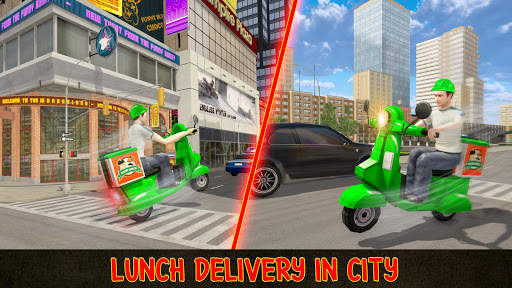 Nowe gry Hot Pizza Delivery Moto Boy Crazy Lunch screenshot 5