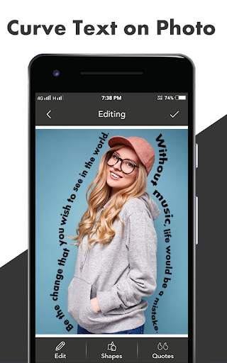 Curve Text - Swipe to Type скриншот 4