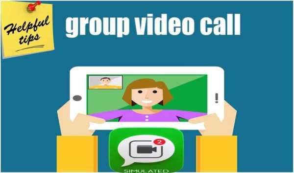 New WhatsApp Group Video Call  - Simulated screenshot 3