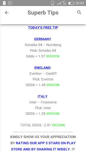 SUPERB TIPS APP screenshot 2