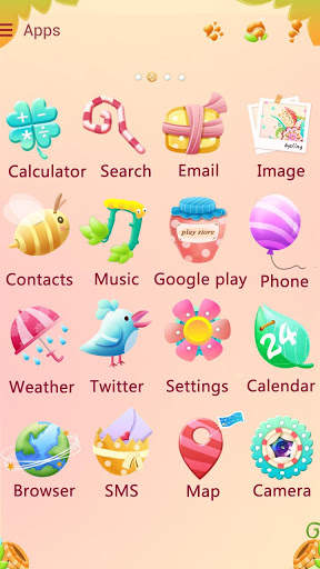 Cute garden GO Launcher Theme screenshot 2