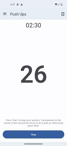 Push Ups Counter and Timer screenshot 1
