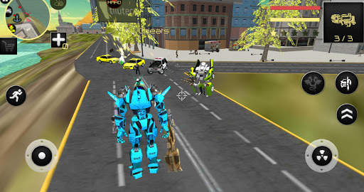 Robot Crocodile Simulator- Robot transform screenshot 2