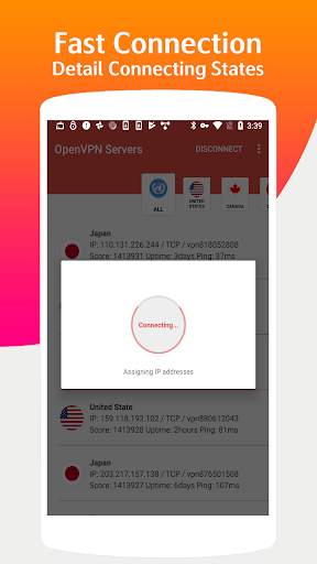 OvpnSpider - One VPN OpenVPN Server  Unlimited VPN screenshot 2