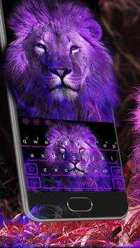 Purple Fire Lion Keyboard screenshot 1