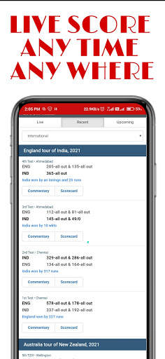 Cricket Match : Watch Live India vs England Score screenshot 2