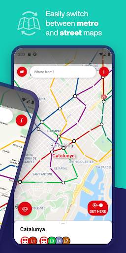Barcelona Metro Map & Routing screenshot 2