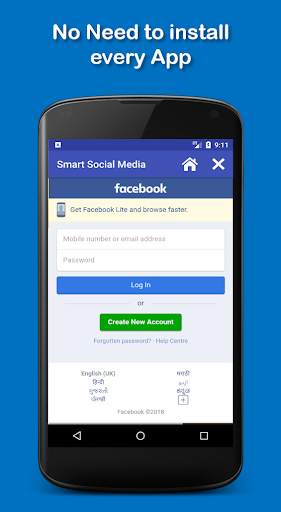 Smart Social Media(All social networks in one app) screenshot 2