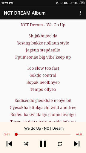 NCT DREAM Song Offline 2020   Lyrics screenshot 5