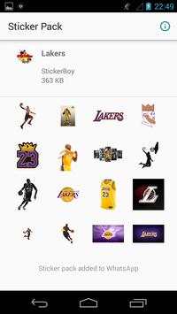 Angeles Lakers Stickers for Whatsapp screenshot 2
