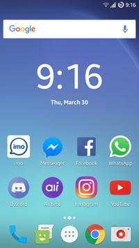 Pro Launcher S8 Theme Edge screenshot 1