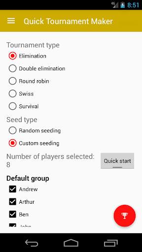 Quick Tournament Maker screenshot 2
