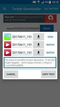 Twitter downloader screenshot 1