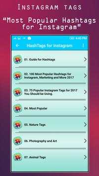 Top Tags for Instagram Likes : Likes for Instagram screenshot 2