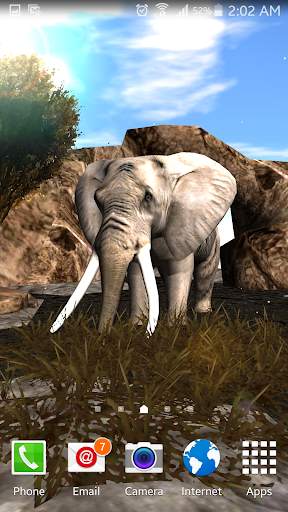 African Elephant 3d Lwp Lite screenshot 8