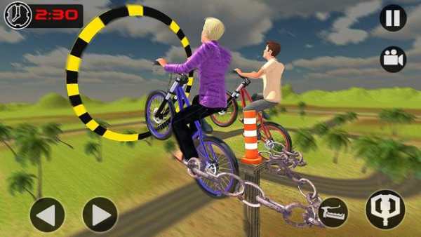 Chained Bicycle: Real Furious Highway Racing Games screenshot 2